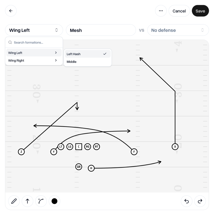 Ball Position and Formation Groups