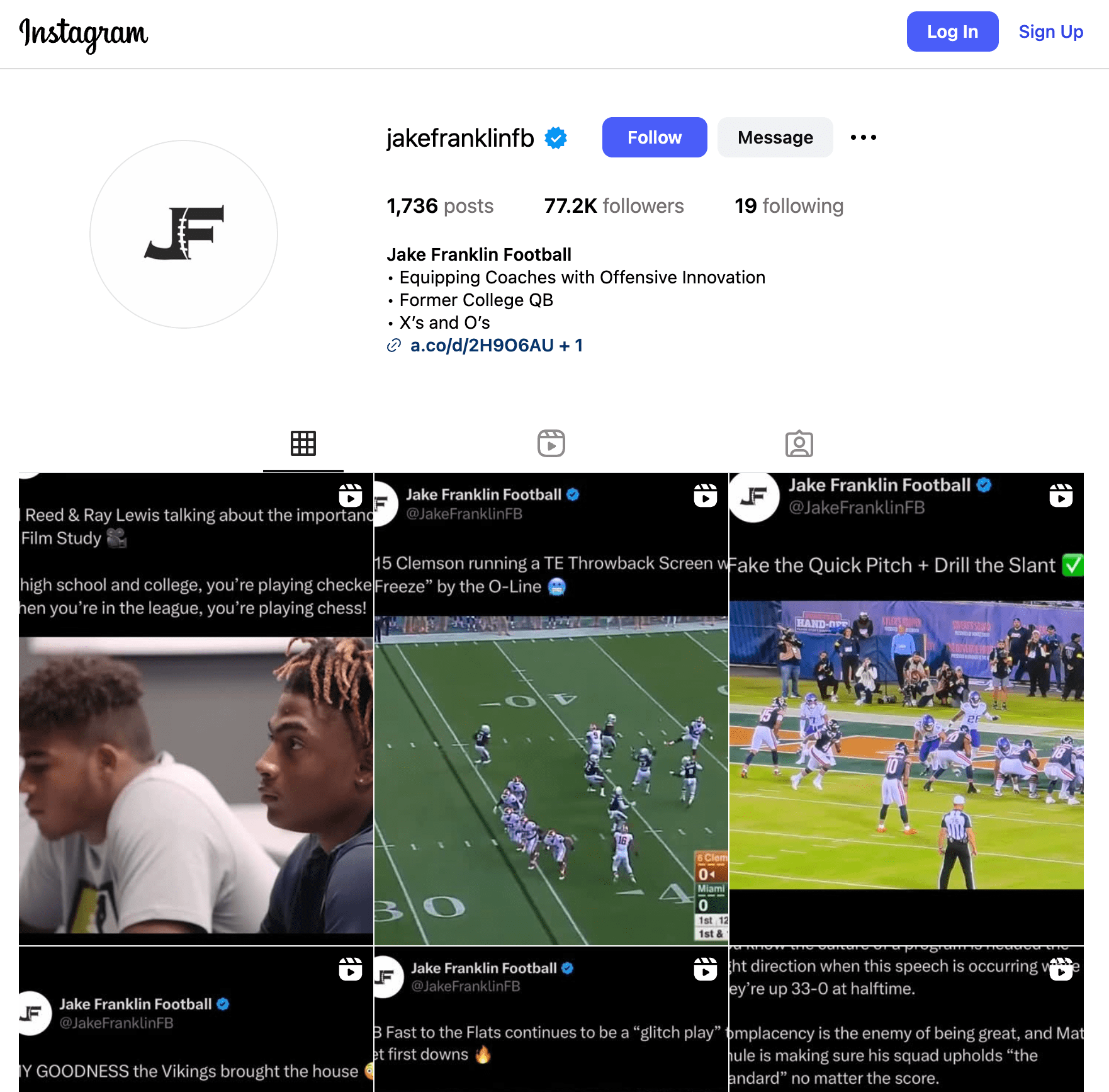 Jake Franklin Football